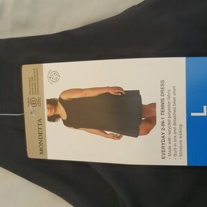 NWT Mondetta tennis dress black size large